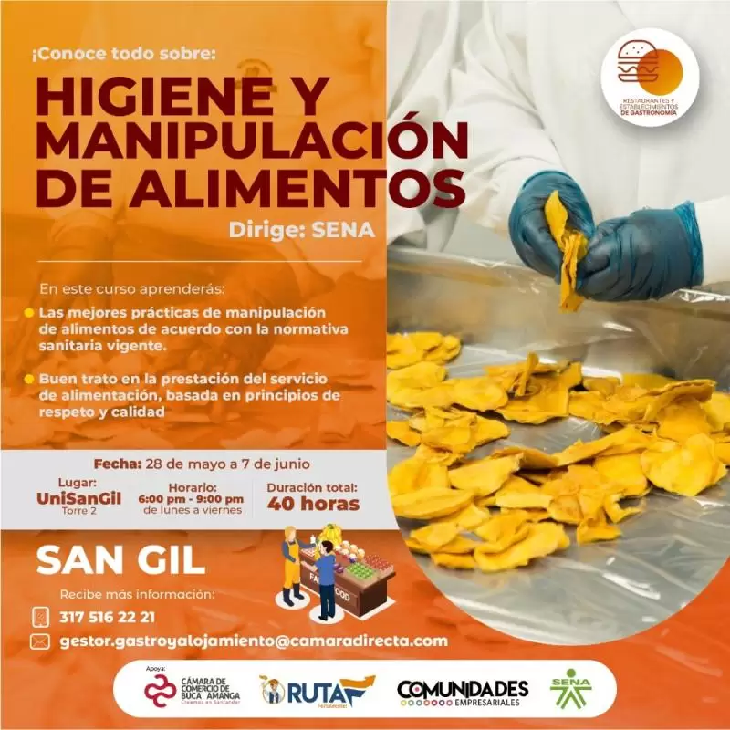 Curso de Manipulación de Alimentos - San Gil