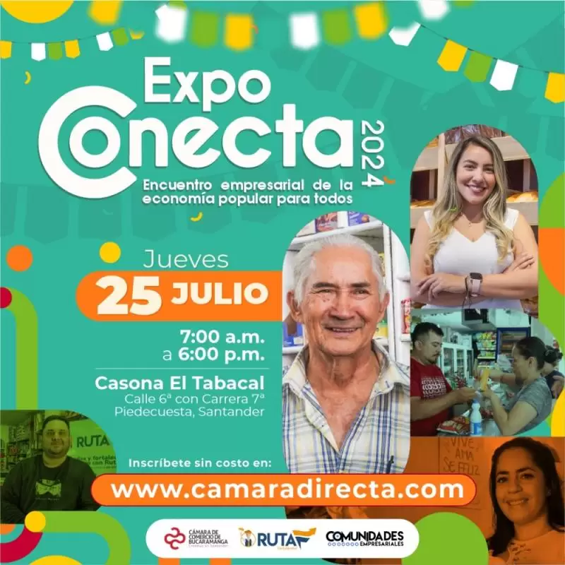 “ExpoConecta 2024”: El encuentro empresarial de la economía popular más grande de Santander llega a Piedecuesta