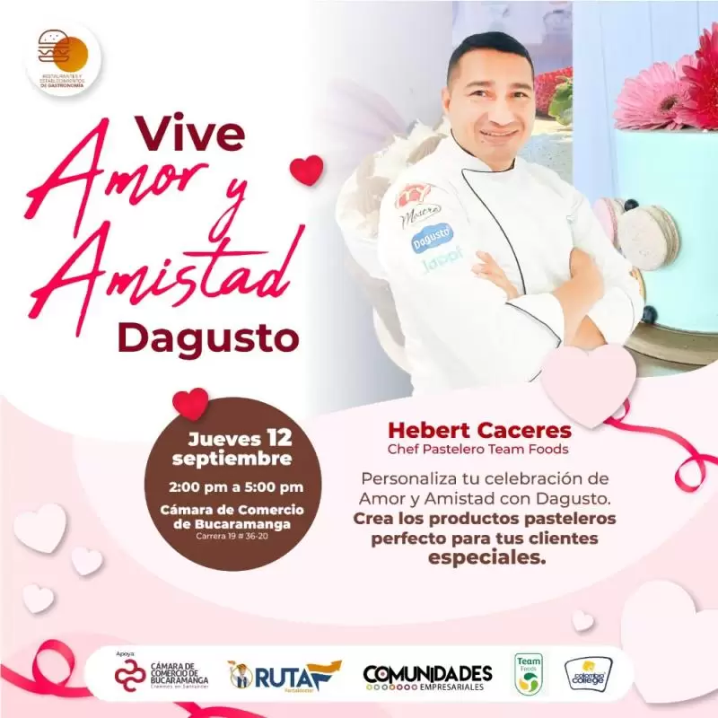 ¡Endulza tu amor por la gastronomía!  Conoce todas las recetas de pastelería de este mes del con el chef Hebert Cáceres